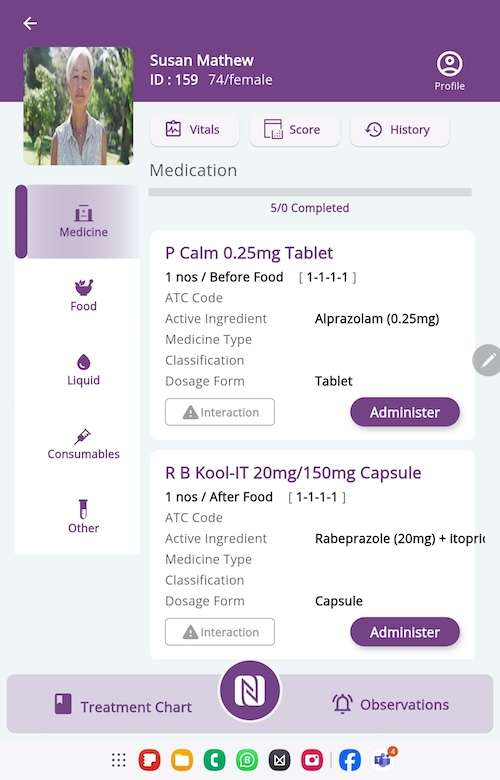 App for nurses and doctors